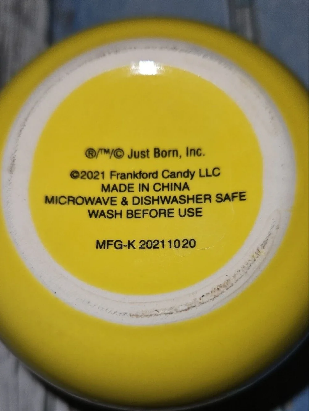 Just Born bright yellow